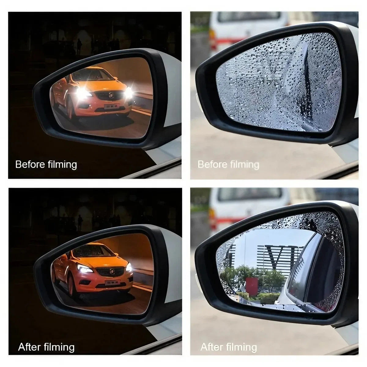 1 Pair/2 Pairs Car Rearview Mirror Rainproof Film