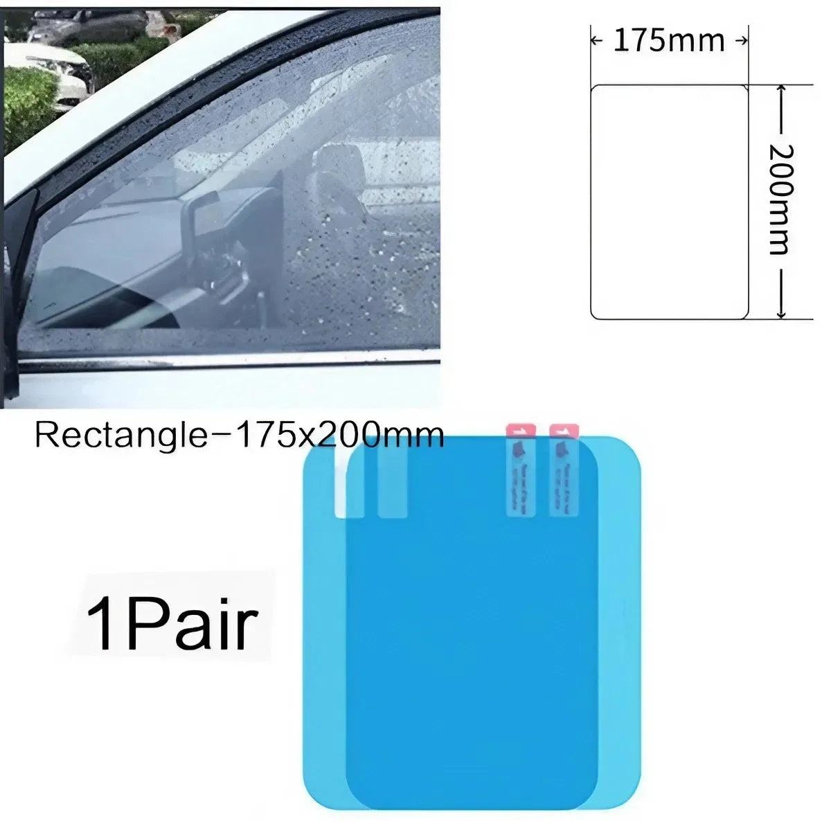 1 Pair/2 Pairs Car Rearview Mirror Rainproof Film