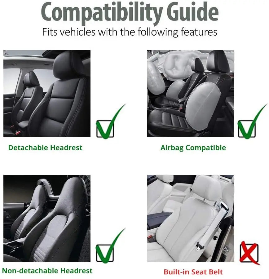 AUTOYOUTH PU Leather Front Car Seat Covers