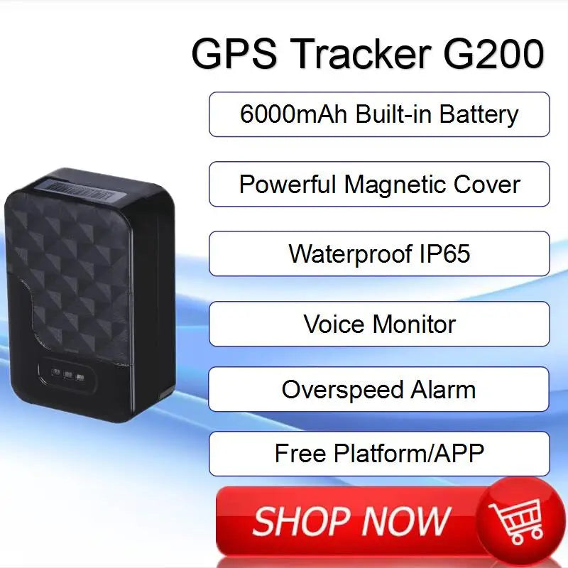 Wireless Car GPS Tracker G200 Super Magnet WaterProof Vehicle