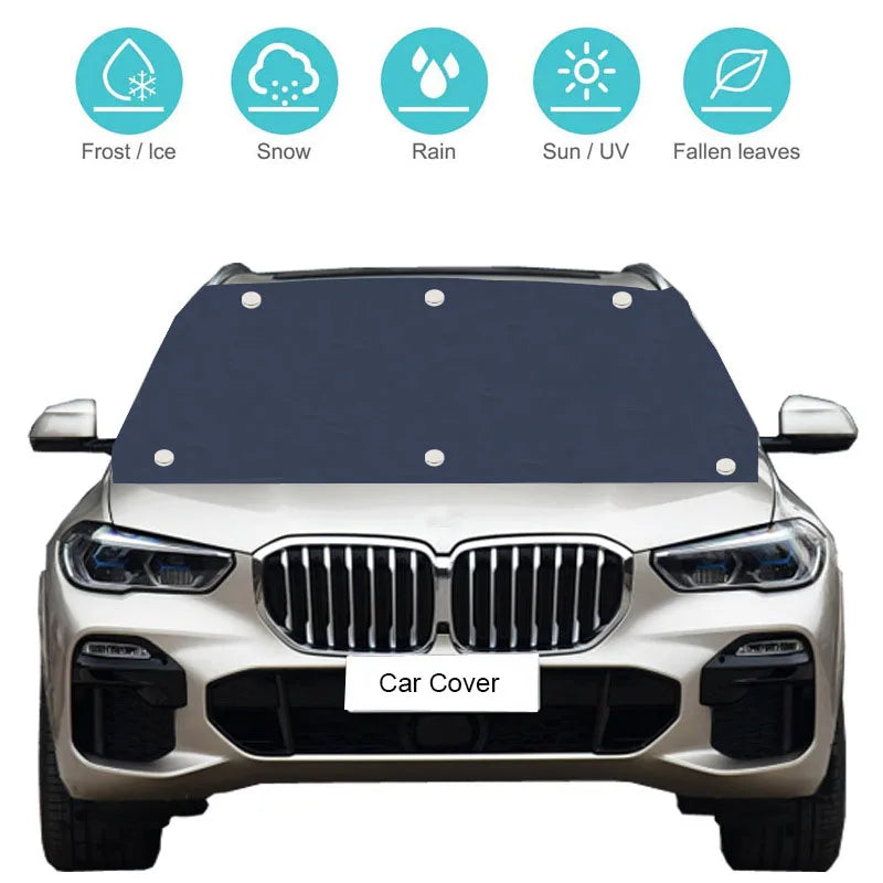 Car Front Windscreen Cover Automobile Magnetic Sunshade