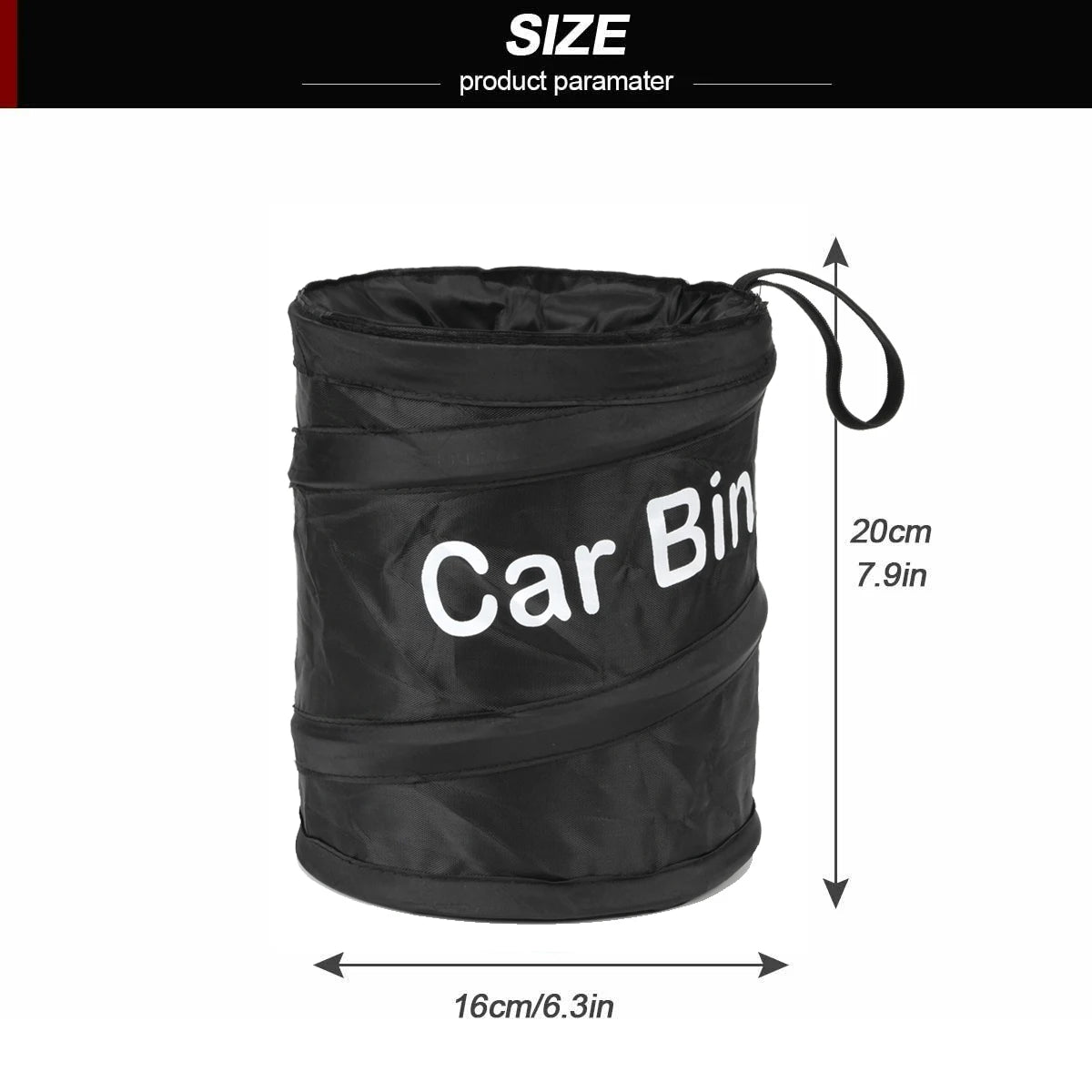 Car Trash Portable Vehicle Garbage Can