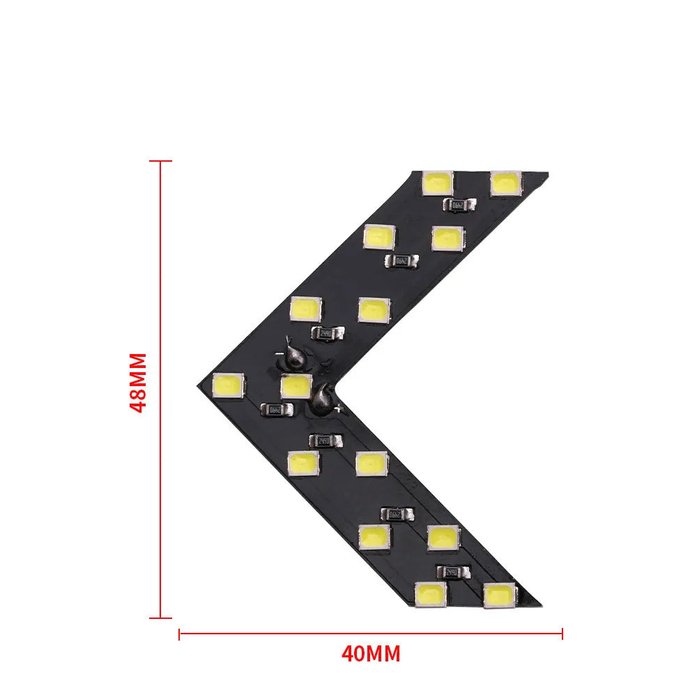 ASLENT 2pcs 14/33 SMD LED Arrow Panel For Car