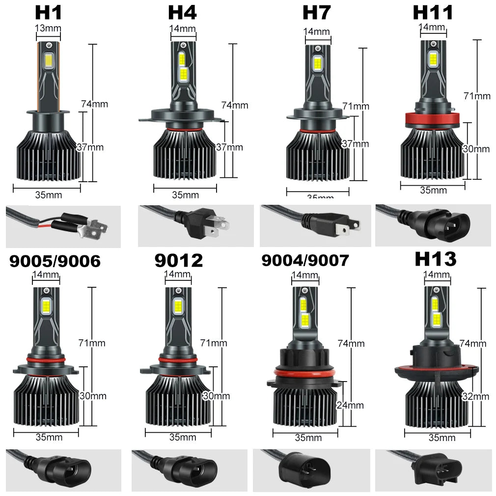 XSTORM 120W H7 Led Canbus 25000LM Headlight