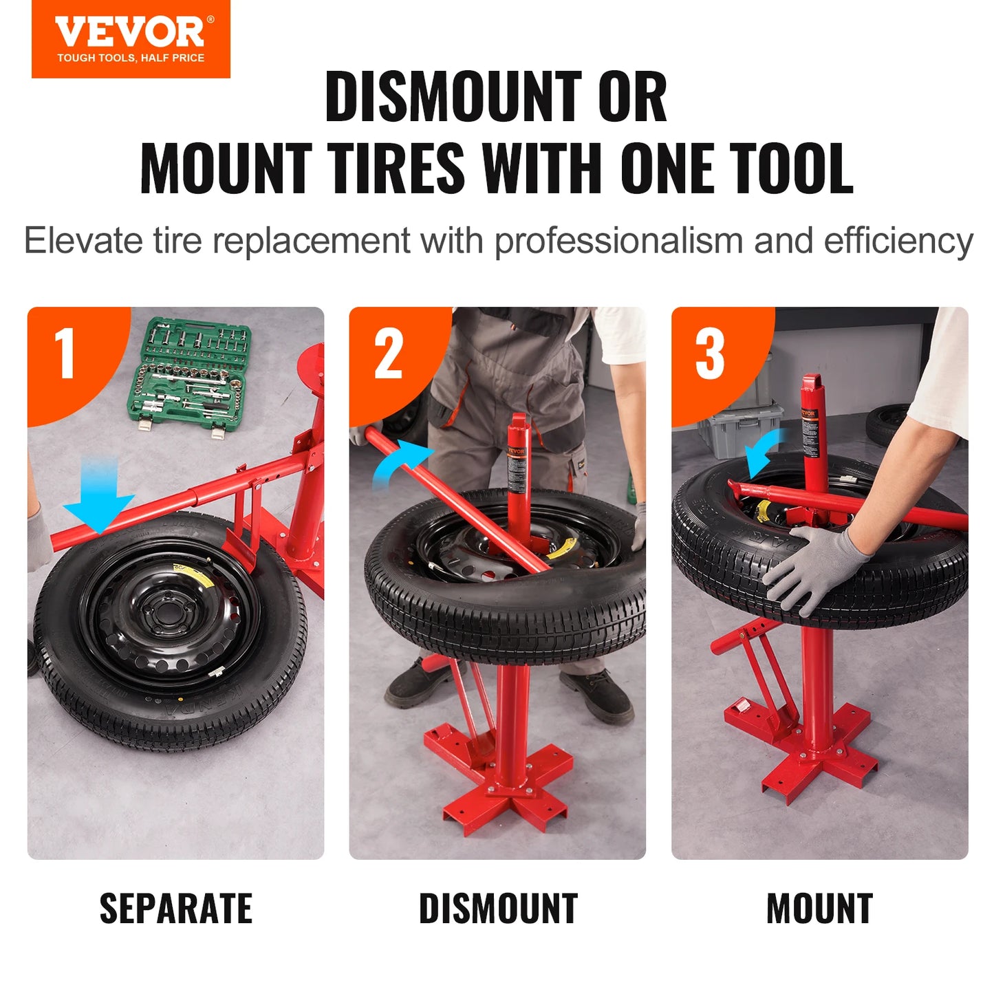 VEVOR Portable Manual Tire Changer