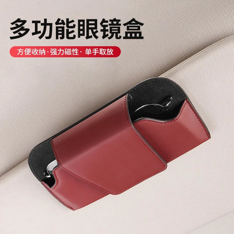 Car Glasses Case PU Leather