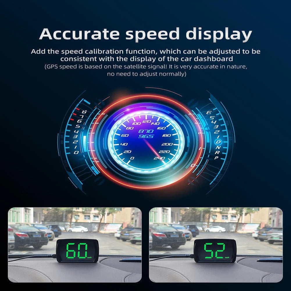 Car GPS HUD Head Up Display Digital Speedometer