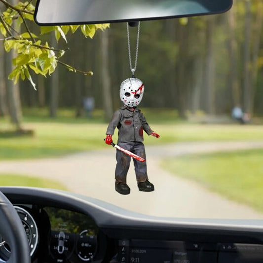 New Personality Car Pendant Horror Movie Car Decoration