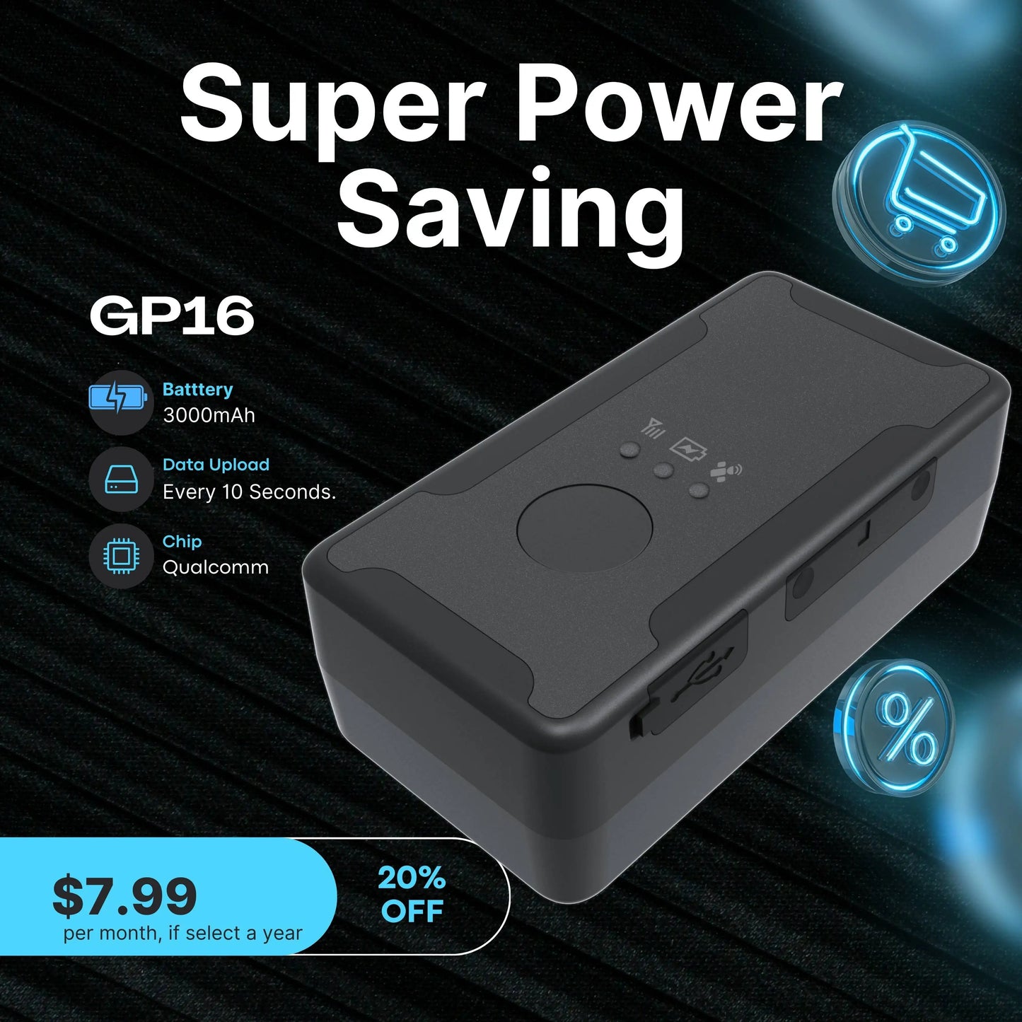 4G GPS Tracker 5M Accuracy Car Tracking Device