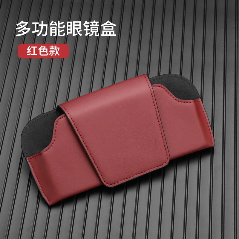 Car Glasses Case PU Leather