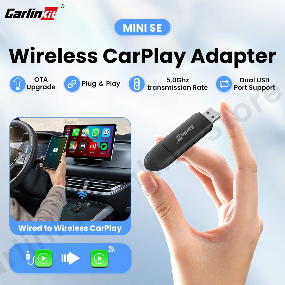 Carlinkit Mini SE Wired to Wireless Carplay Adapter