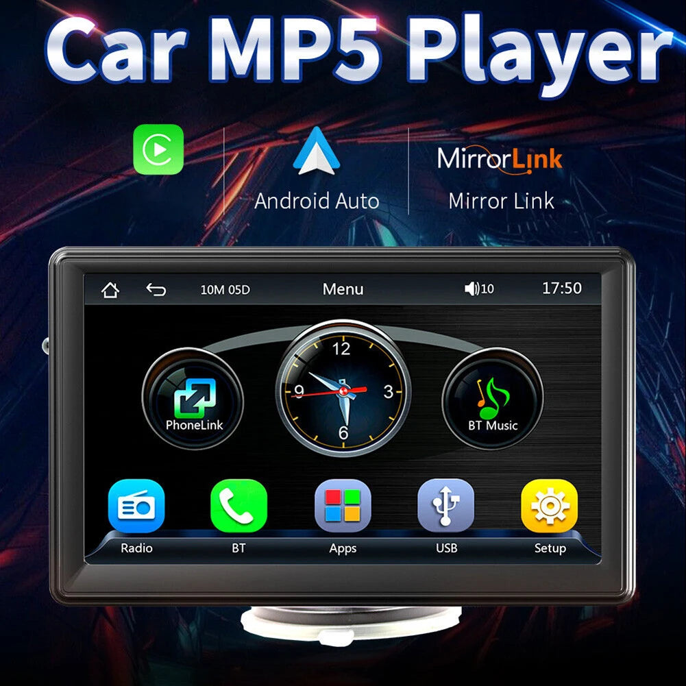 7.0 Inch Carplay Auto Car Radio 5.0 Bluetooth MP5 Player