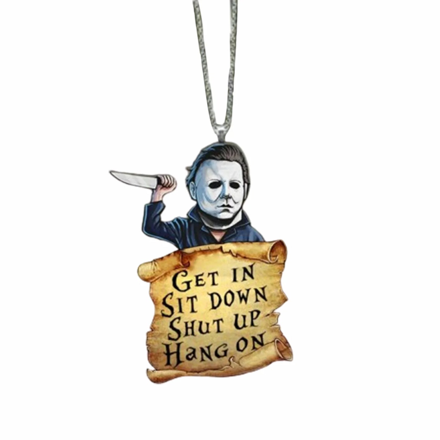 New Personality Car Pendant Horror Movie Car Decoration