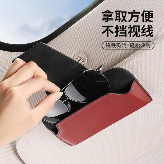 Car Glasses Case PU Leather