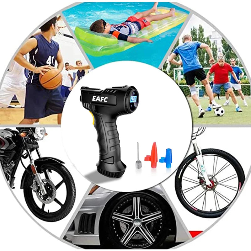 EAFC 120W Handheld Air Compressor Wireless/Wired Inflatable Pump