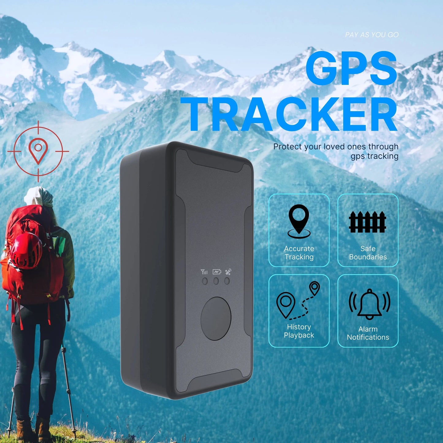 4G GPS Tracker 5M Accuracy Car Tracking Device