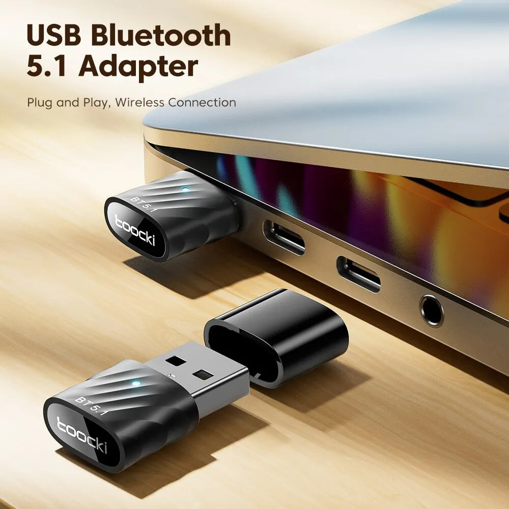 Toocki USB Bluetooth5.1 Car Adapter Dongle