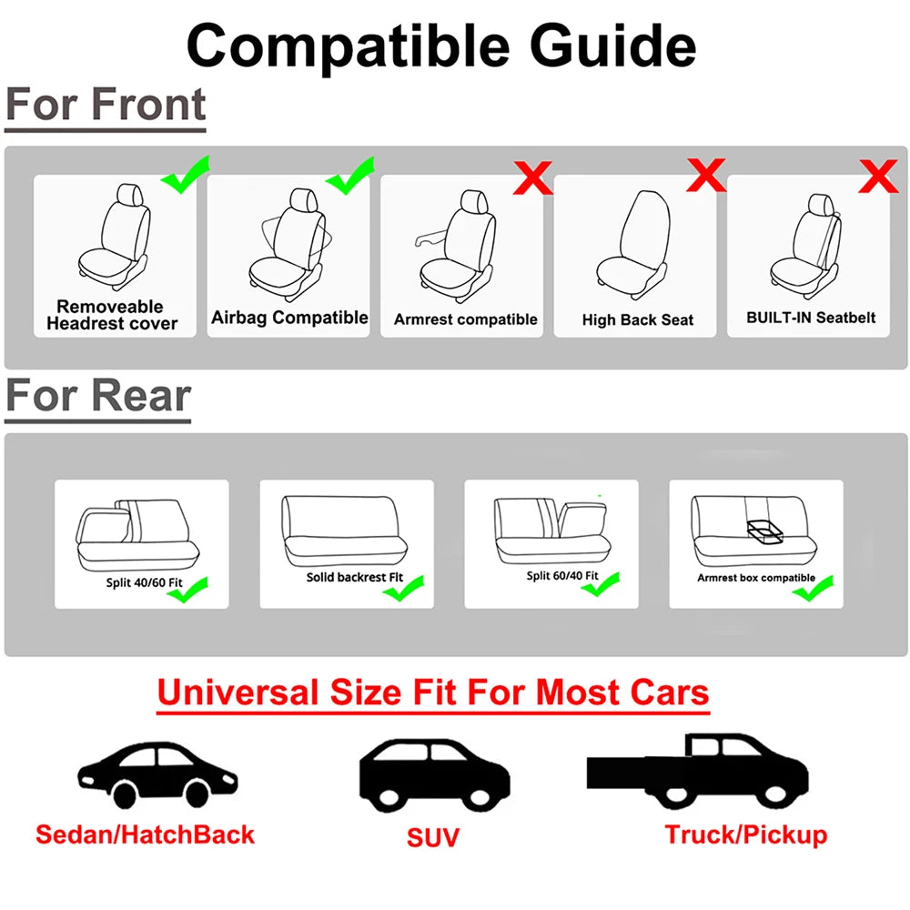 Universal Car Seat Covers Fit For Most Car Suv Truck