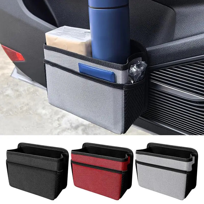 Car Trash Can Foldable Car Seat Back Organizer