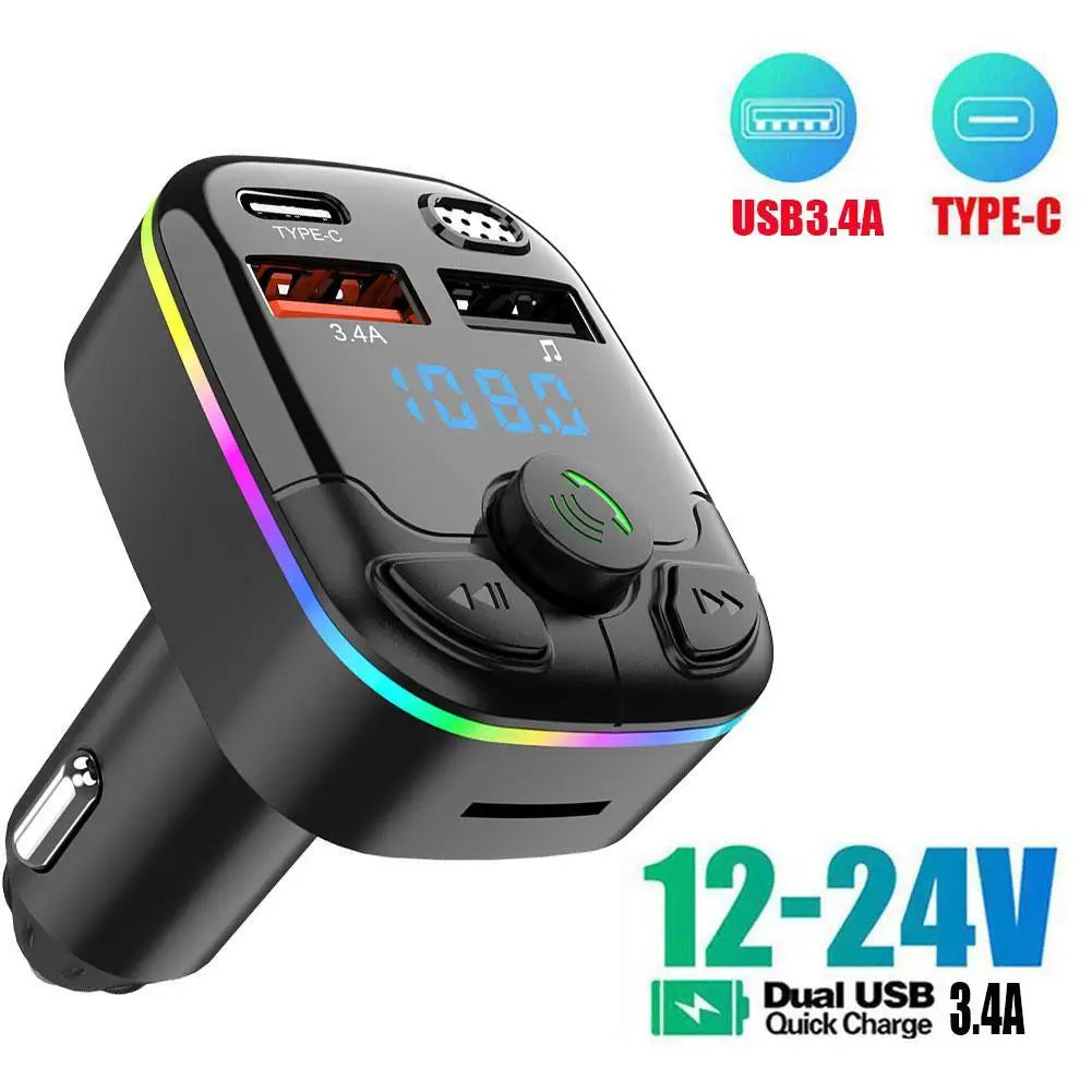 Car MP3 Player Fm Transmitter Wireless Bluetooth 5.0