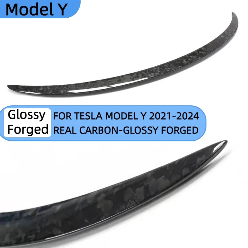 Real Carbon Fiber 2023 For Tesla Mode 3 Model Y Trunk Wing Spoiler