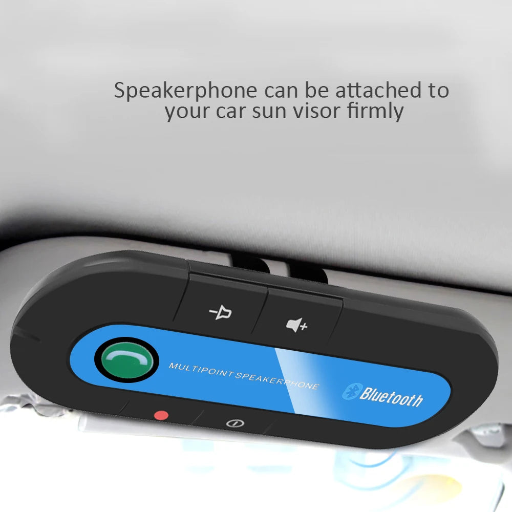 Wireless Bluetooth Car Kit Handsfree Speakerphone Sun Visor Speaker