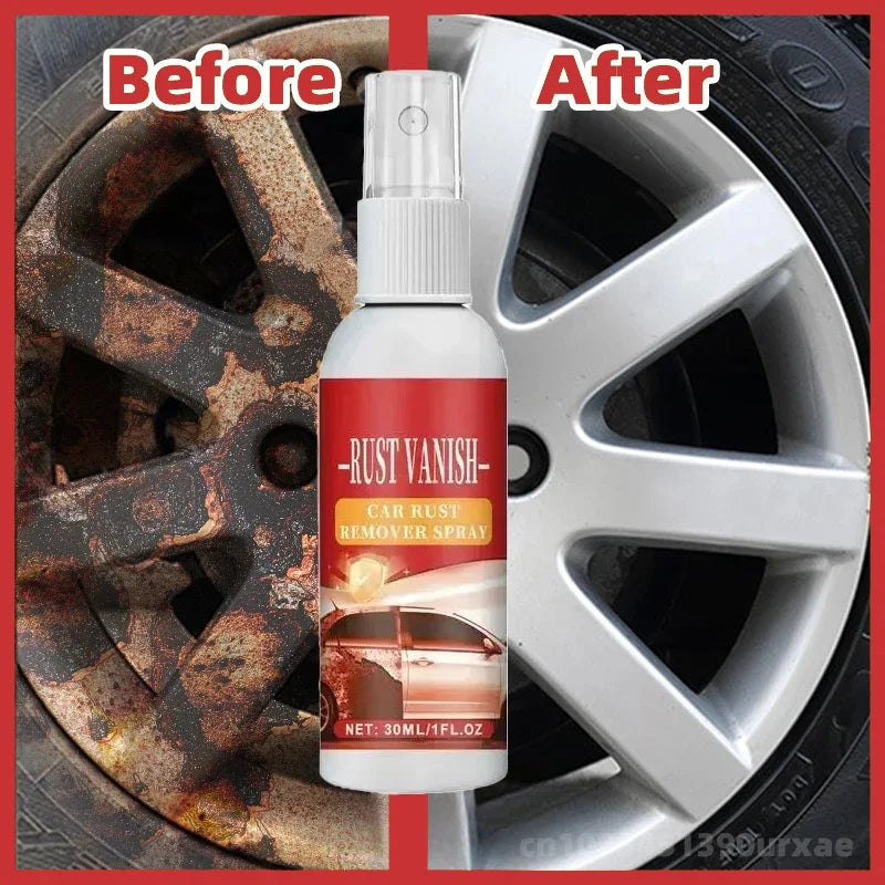 Car Rust Remover Spray Metal Surface Chrome Cleaner