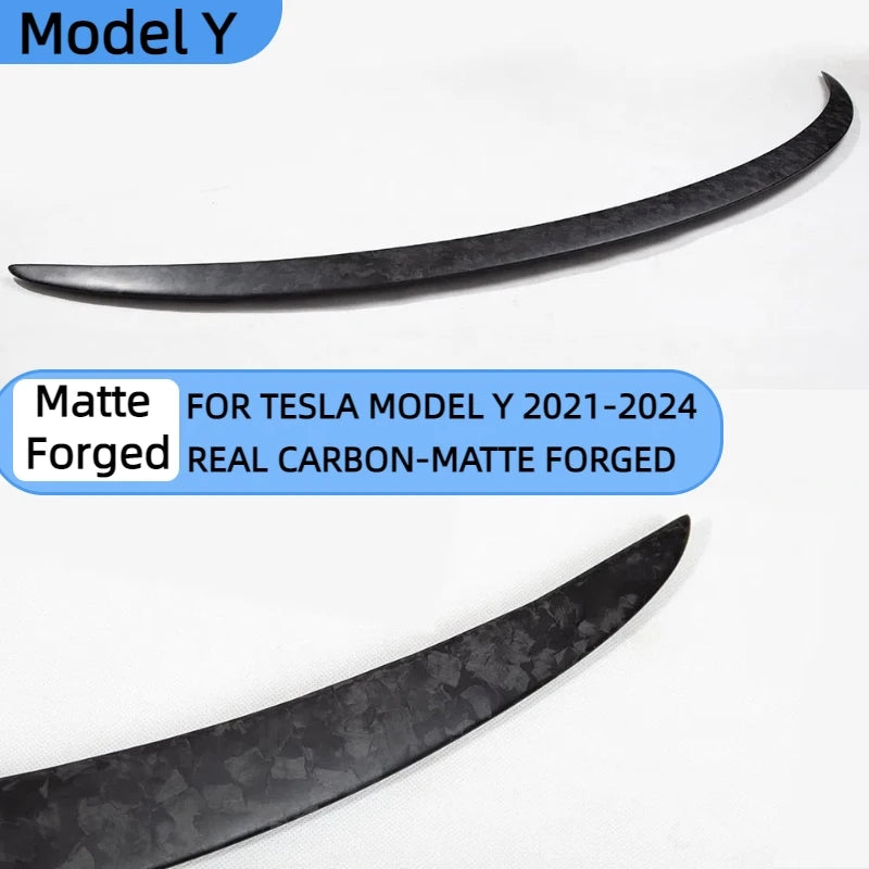 Real Carbon Fiber 2023 For Tesla Mode 3 Model Y Trunk Wing Spoiler