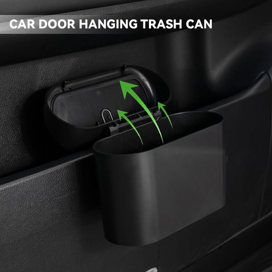 Mini Car Trash Can with Lid Hanging