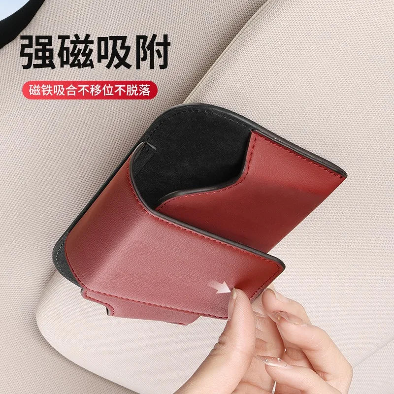 Car Glasses Case PU Leather